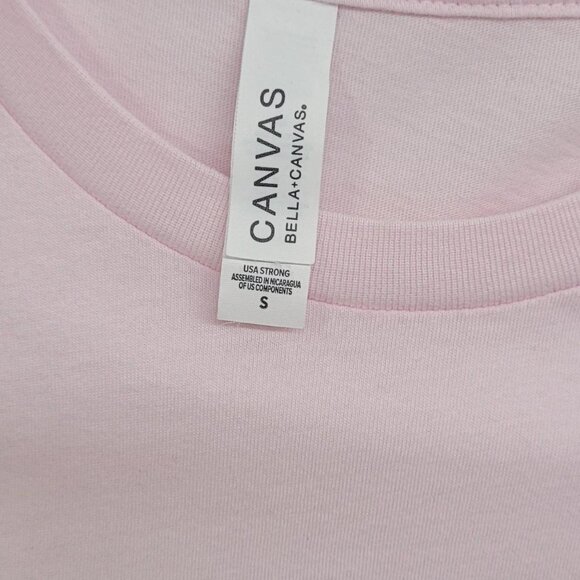 Pink Fox Graphic Tee Sz S– Lightweight Cotton Blend - Picture 3 of 4